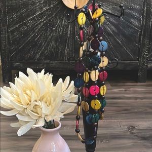 Artisan made all wood Necklace Costa Rica Exotic Art to Wear.